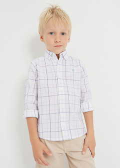 Camisa de manga larga estampada con algodón sostenible para niño