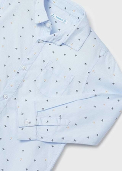 Camisa de manga larga estampada con algodón sostenible para niño - comprar en línea
