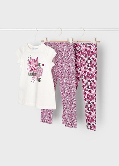 Conjunto 3 piezas de algodón sostenible para niña