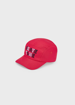 Gorra con motivo estampado en algodón para niño