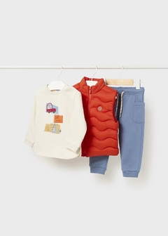 Conjunto chaleco 3 piezas bebé - keka moda infantil