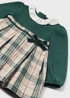 Vestido combinado cuadros bebé - comprar en línea