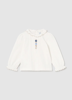 Blusa flores bordadas bebé
