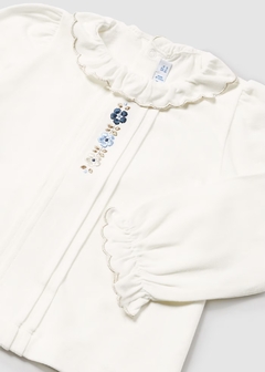 Blusa flores bordadas bebé - comprar en línea