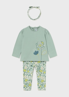 Conjunto 3 piezas flor bebé