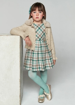Vestido cuadros niña
