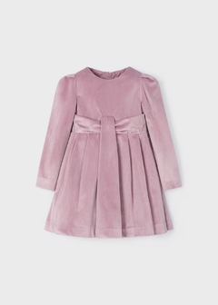 Vestido terciopelo tablas niña