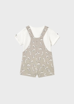 Conjunto peto estampado y camiseta bebé - comprar en línea