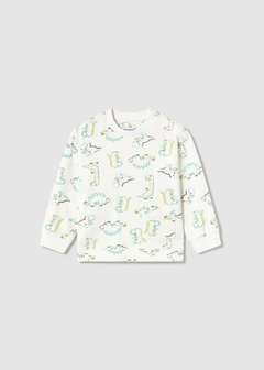 Sudadera estampado dinosaurios bebé