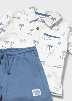 Conjunto bermuda y polo estampado bebé en internet