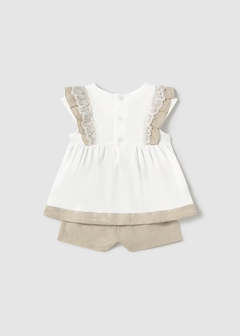 Conjunto short y blusón con lino bebé - comprar en línea