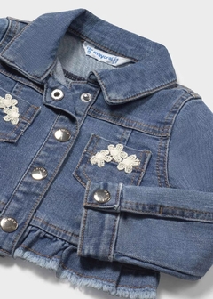 Chaqueta vaquera volante bebé - keka moda infantil