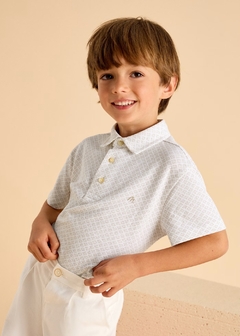 Polo estampado geométrico niño - comprar en línea