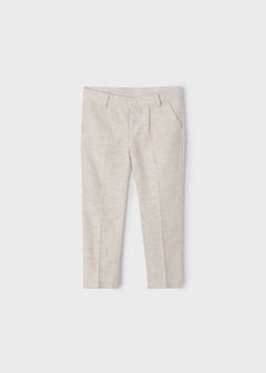 Pantalón vestir con lino niño - comprar en línea