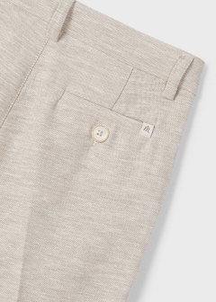 Pantalón vestir con lino niño - keka moda infantil