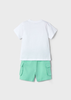 Conjunto bermuda cargo y playera niño - comprar en línea