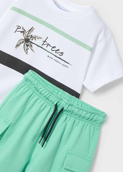 Conjunto bermuda cargo y playera niño en internet