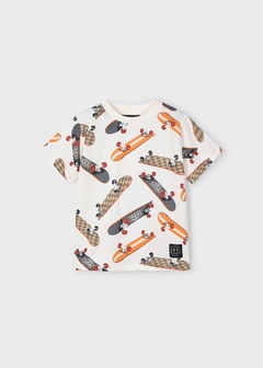 Playera estampada patineta niño - comprar en línea
