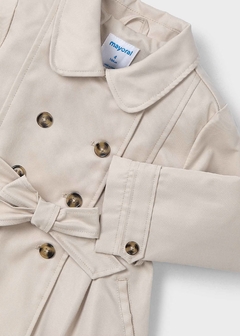 Gabardina con cinturón niña - keka moda infantil