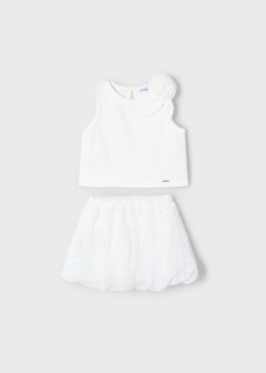 Conjunto falda globo y top niña - keka moda infantil