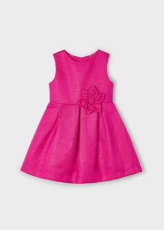 Vestido estructura satinado niña - keka moda infantil