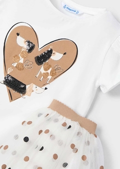 Conjunto falda tul y camiseta niña en internet