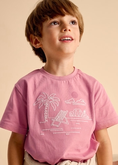 Camiseta bordado playa niño - comprar en línea