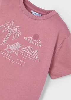 Camiseta bordado playa niño - keka moda infantil
