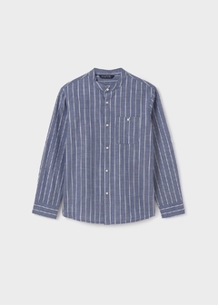 Camisa manga larga cuello mao chico - comprar en línea