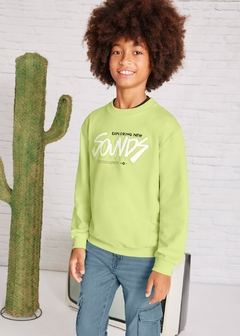 Sudadera estampado relieve chico