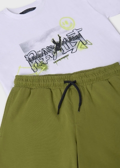 Conjunto bermuda y camiseta urbana chico - keka moda infantil