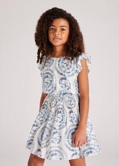 Vestido estampado chica