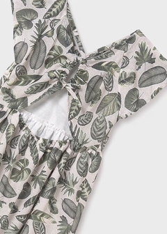 Vestido estampado abertura espalda chica - keka moda infantil