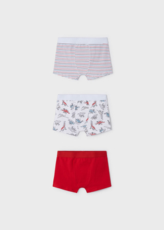 Pack 3 boxers con estampado en algodón para niño