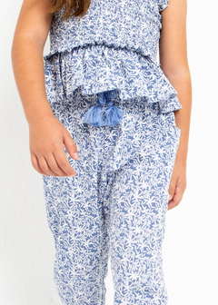 Pantalón baggy estampado de algodón para niña - comprar en línea