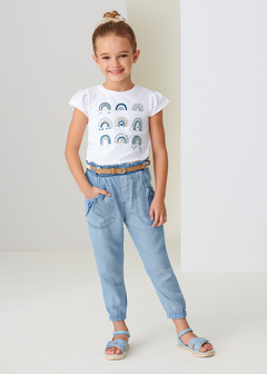 Pantalón largo fluido de TENCEL™ Lyocell para niña