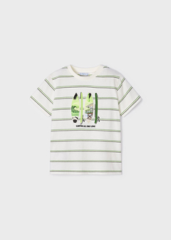 Playera con motivos bordados de algodón sostenible para niño en internet