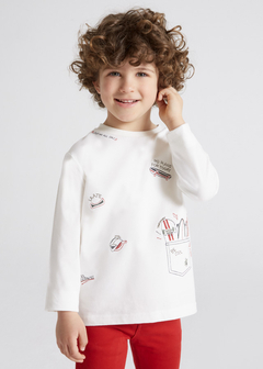 playera manga larga con bordados