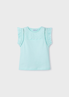 Playera sin mangas de algodón sostenible para niña