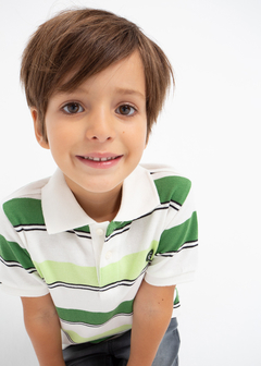 Polo de manga corta con estampado en algodón para niño - comprar en línea
