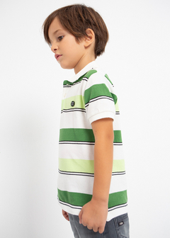 Polo de manga corta con estampado en algodón para niño en internet