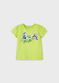 Set 2 playeras manga corta de algodón sostenible para niña en internet
