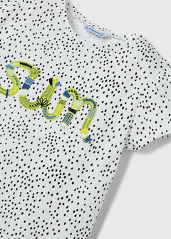 Set 2 playeras manga corta de algodón sostenible para niña - keka moda infantil