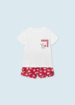 Conjunto 2 piezas con playera y traje de baño para bebé