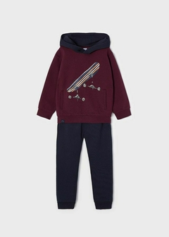 Chandal 1p pullover shate ciruela