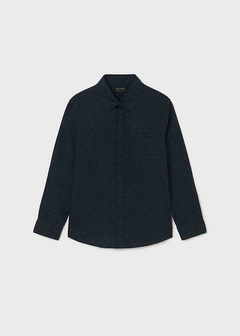 Camisa m/l micro estampada