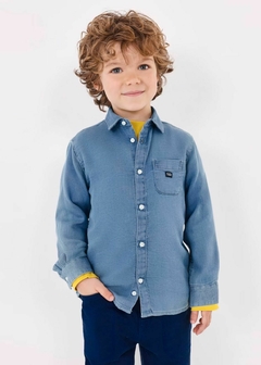 camisa m/l mezclila - keka moda infantil
