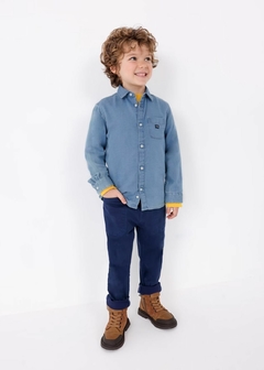 camisa m/l mezclila