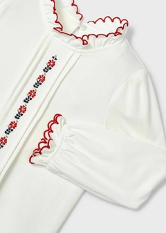 Blusa bordada Better Cotton niña - keka moda infantil