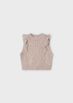 Chaleco tricot niña
